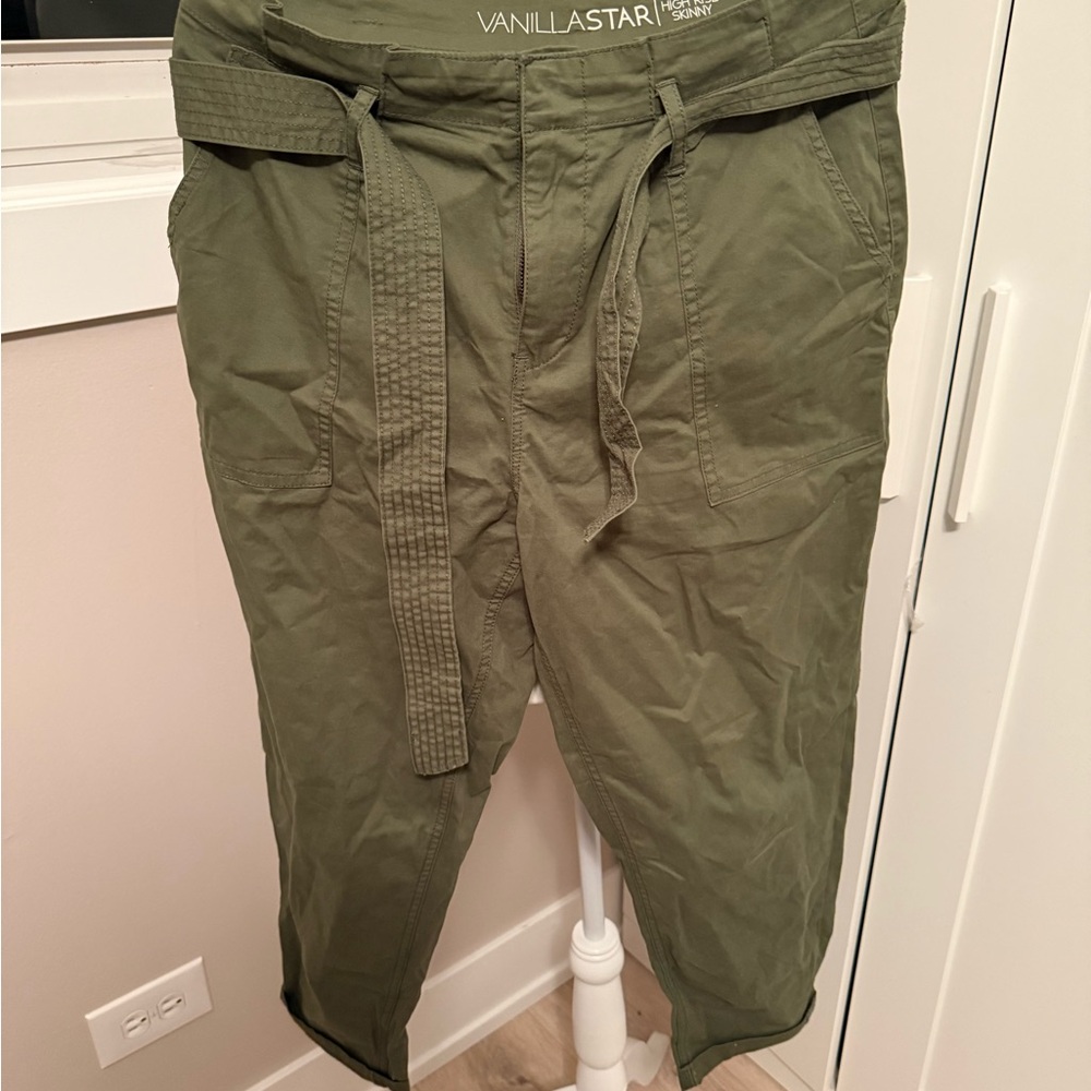 Vanilla Star Men's Green Cargo Pants